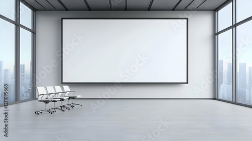 Modern office interior with...