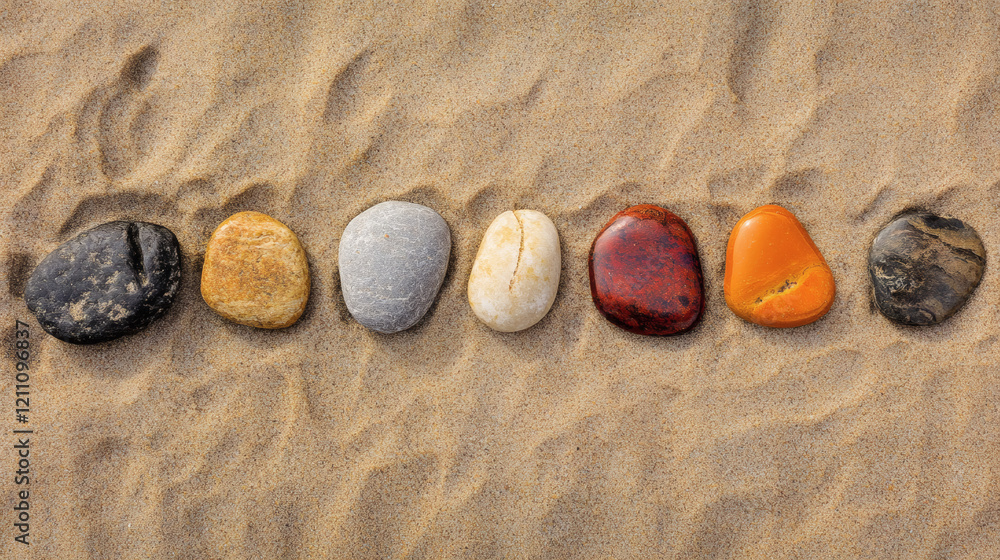 beautiful pebble background on the beach