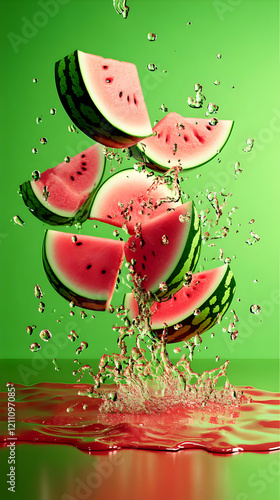 Juicy Watermelon Slices Spl...