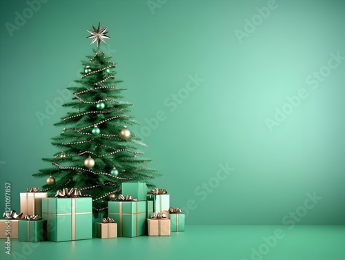 Decorated Christmas Tree wi...
