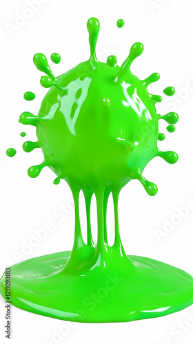 A 3D rendering of a vibrant...