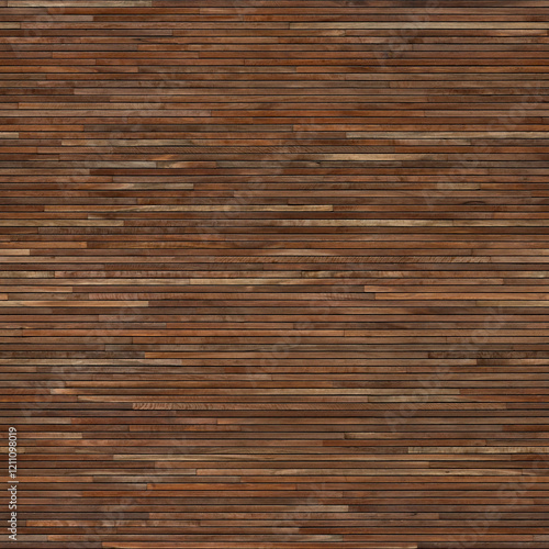 Seamless texture of wooden slats timber deck