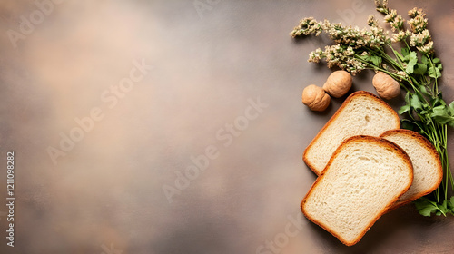 Toasted Bread Slices with W...