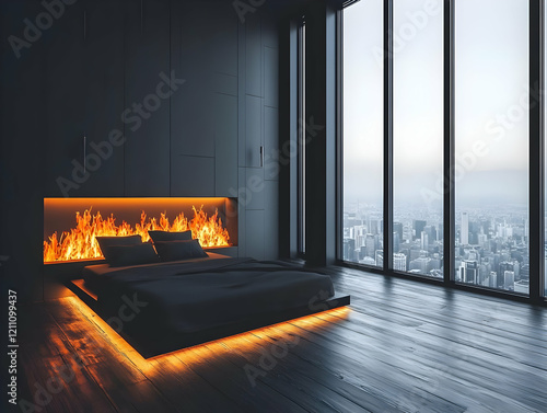 Modern Bedroom Interior Des...