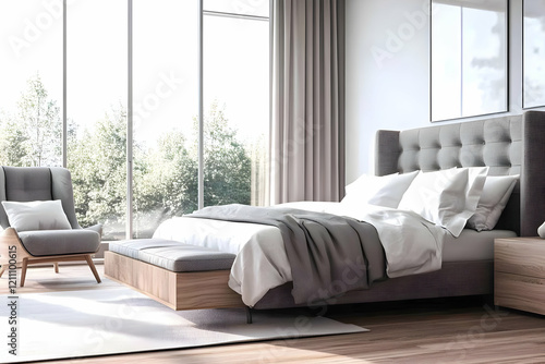 Modern Bedroom Interior Des...
