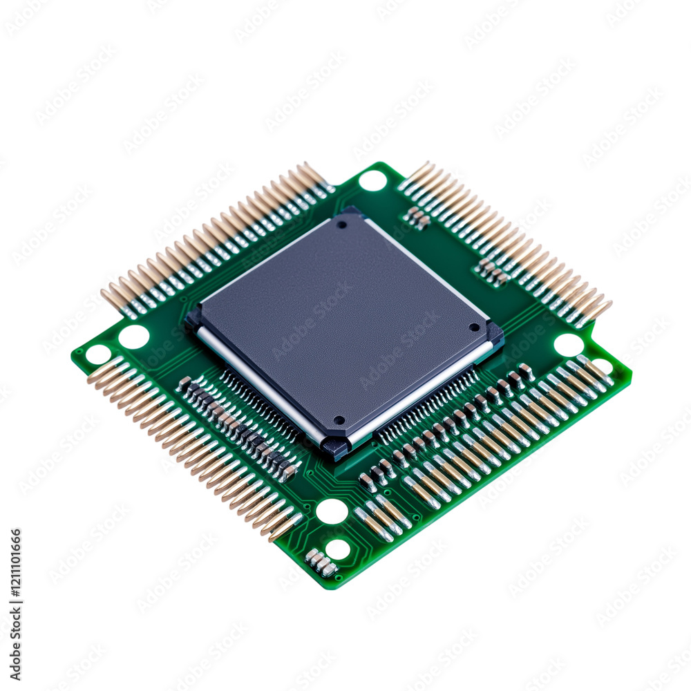 electronic chip isolated on white electronic chip isolated on white
