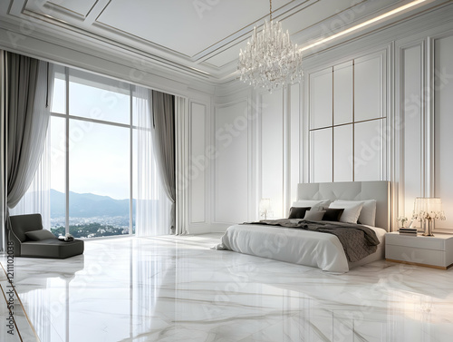 Modern Luxurious Bedroom In...