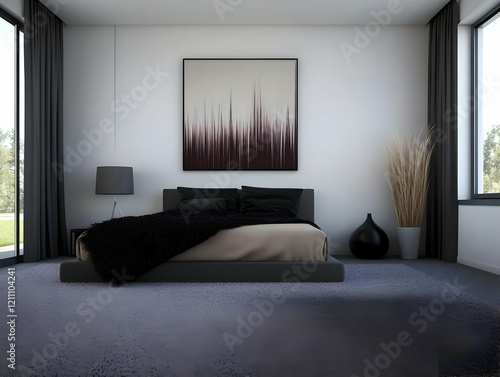 Modern Bedroom Interior Des...