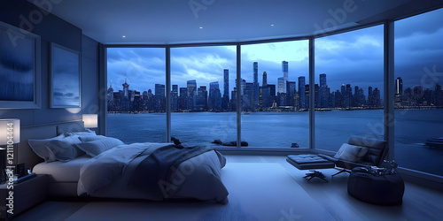 Modern Bedroom Interior wit...