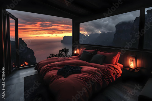 Cozy Bedroom Overlooking a ...