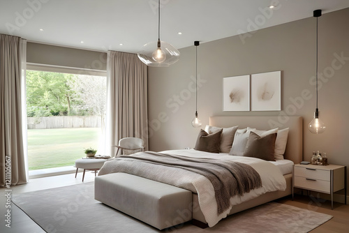 Modern Bedroom Interior Des...