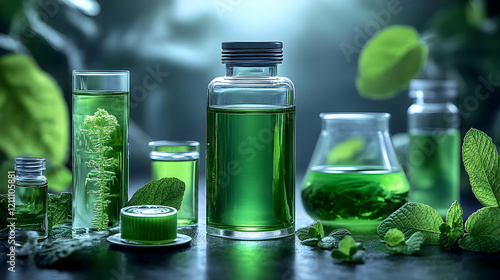 Green Liquid Extracts in Gl...