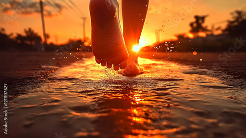 Barefoot Steps Through Shal...