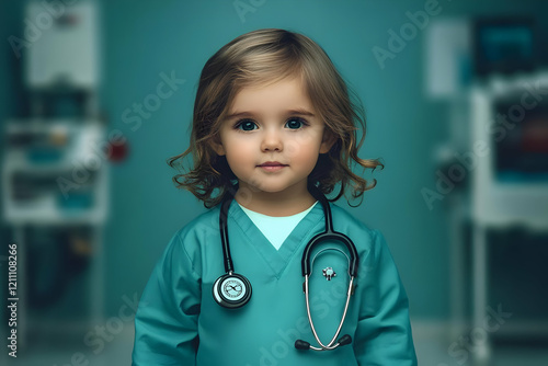 Toddler Girl Dresses Up as ...