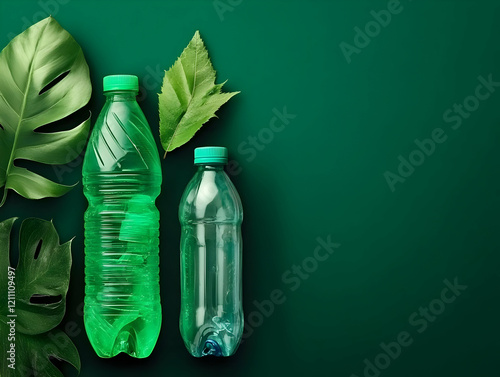 Green and Clear Plastic Bot...