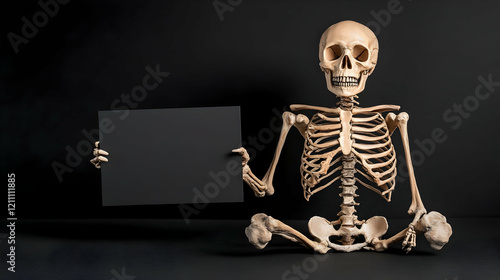 Skeleton Sitting Cross-Legg...