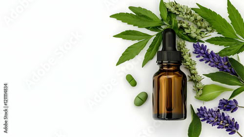 Herbal Medicine Bottle, Pil...