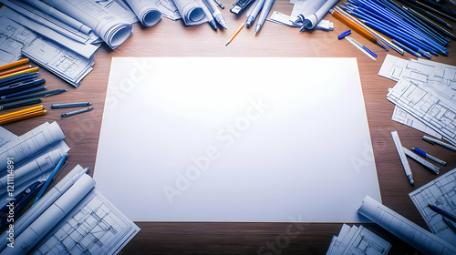 Architectural blueprints an...