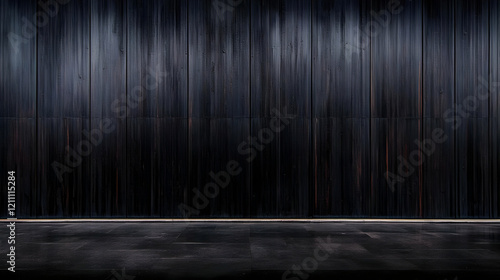 Dark Wooden Wall Background...