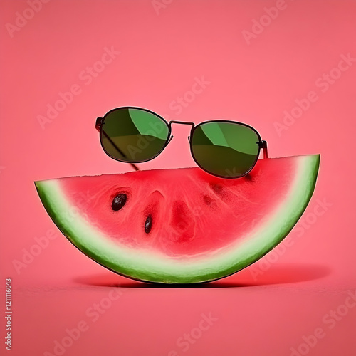 Sunglasses Rest on a Juicy ...