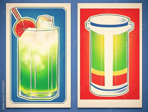 Two Vibrant Illustrations: ...