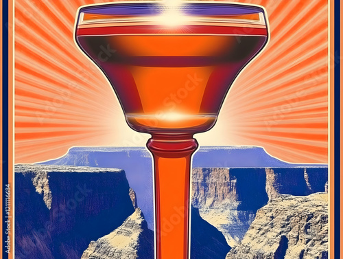 Stylized Illustration of a ...