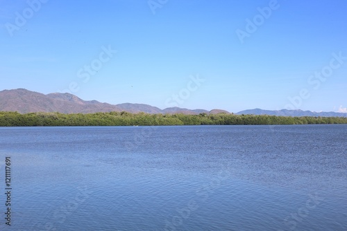Photograph the Cuyutlan lagoon in Manzanillo  Colima  Mexico