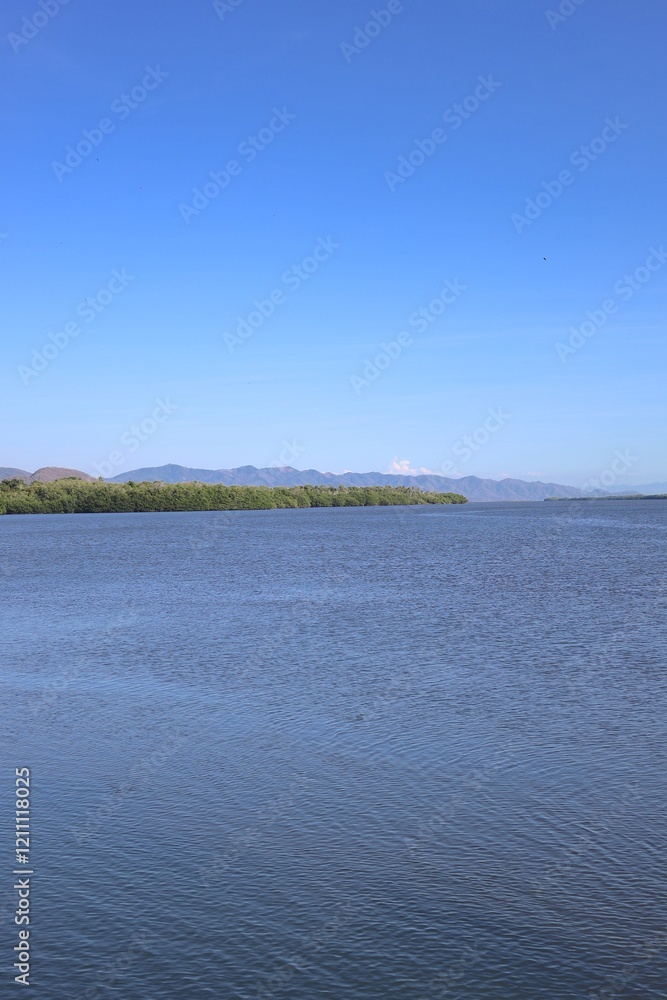 Photograph the Cuyutlan lagoon in Manzanillo, Colima, Mexico Photograph the Cuyutlan lagoon in Manzanillo, Colima, Mexico