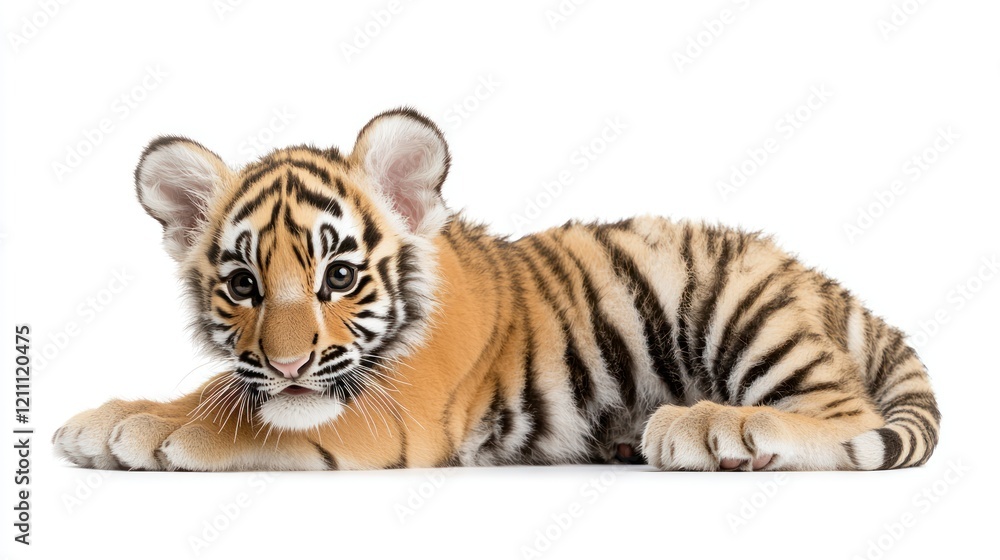 Obraz premium Adorable Tiger Cub