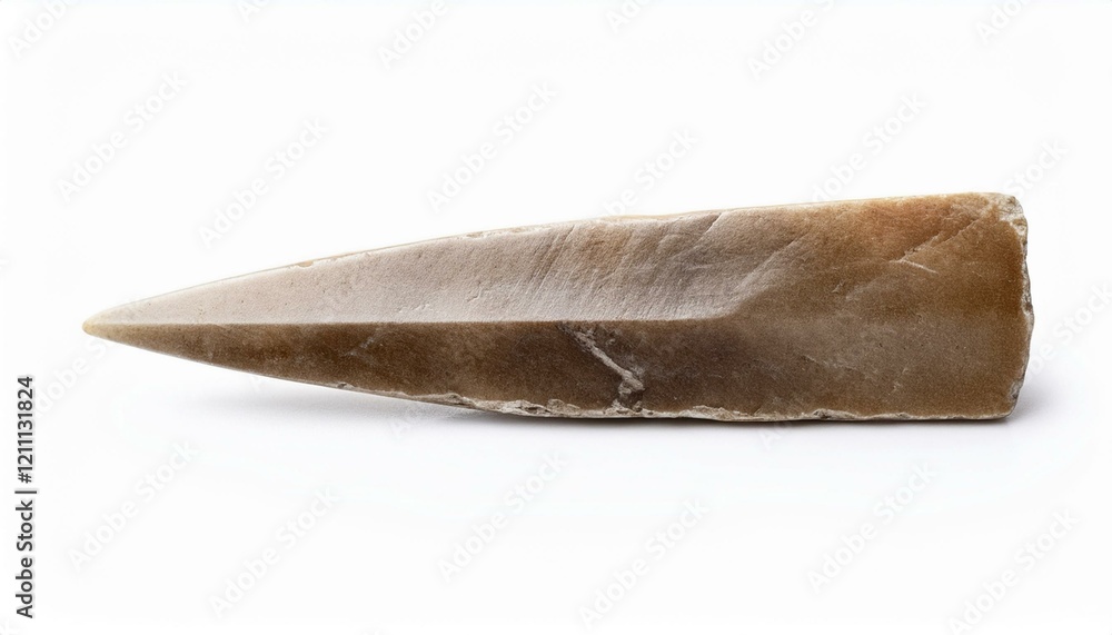 Obraz premium Ancient Stone Tool: A glimpse into the past.