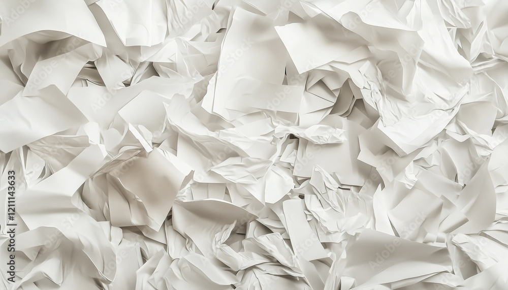Obraz premium Paper crumpled torn trash white pressed texture dirty pattern background