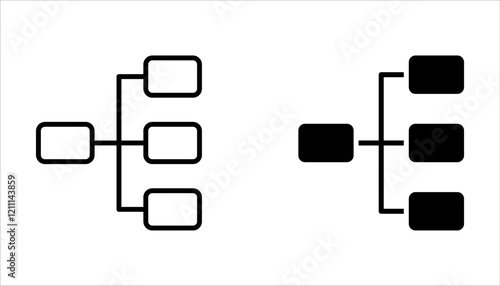 workflow icon set for startup business. Pictogram in outline style. Vector flat line icon on white background