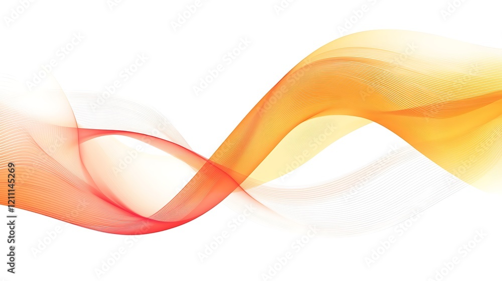 Abstract Orange and Red Wave Design Illustration Abstract Orange and Red Wave Design Illustration