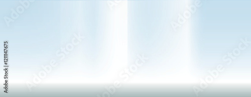 Soft gradient background with a light blue color. The background has a smooth, airy texture, featuring a subtle light blue hue. Gradient aesthetic background vector. Blue background.