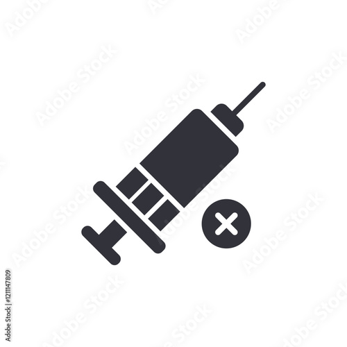 Drug addiction solid icons, minimalist vector illustration ,simple transparent graphic element .Isolated on white background