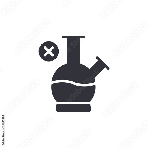 Drug addiction solid icons, minimalist vector illustration ,simple transparent graphic element .Isolated on white background