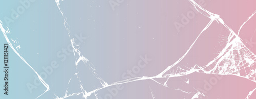 Abstract background with a gradient of blue and pink colors, featuring a cracked texture. Blue and pink hues dominate the background. Gradient patterned background vector. Pink background.