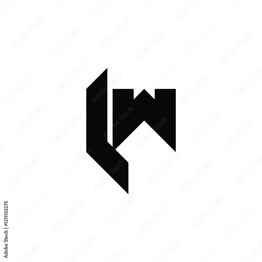 LW monogram logo design letter text name symbol monochrome logotype alphabet character simple logo LW monogram logo design letter text name symbol monochrome logotype alphabet character simple logo