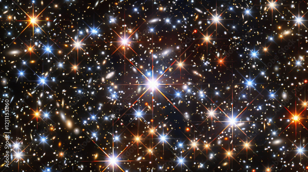 custom made wallpaper toronto digitalstunning view of star filled galaxy, showcasing bright stars and cosmic dust in dark expanse. vibrant colors create mesmerizing celestial scene