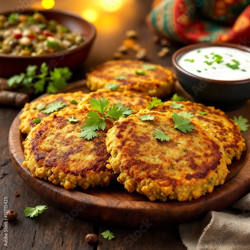 Golden Spiced Chickpea Fritters: A Warm and Savory Culinary Delight photo