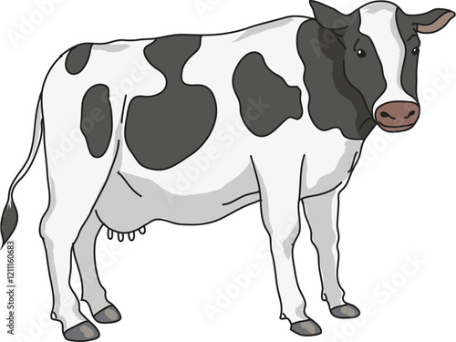 cartoon cow illustration