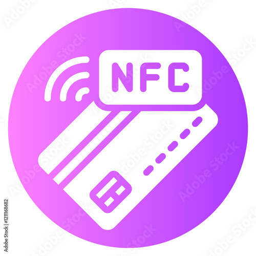 nfc card gradient icon