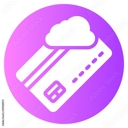 virtual card gradient icon