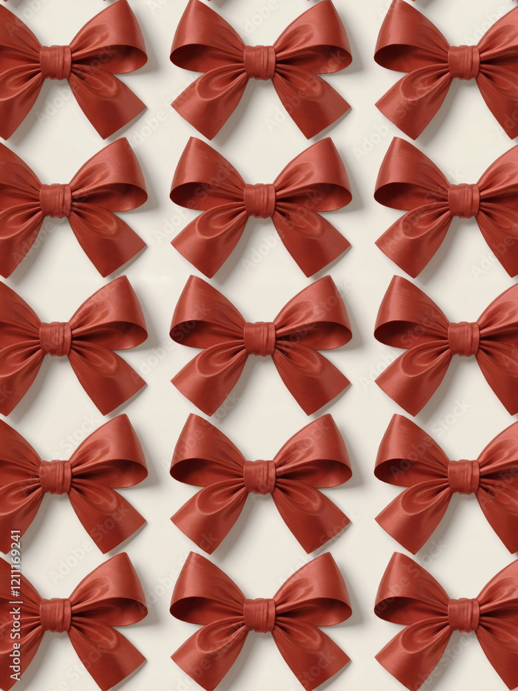 Valentine's Day, A repetitive pattern of twelve red bows, each intricately tied in a bow shape. These bows are symmetrically arranged in a 3x4 grid, with each bow occupying its own individual square Valentine's Day, A repetitive pattern of twelve red bows, each intricately tied in a bow shape. These bows are symmetrically arranged in a 3x4 grid, with each bow occupying its own individual square