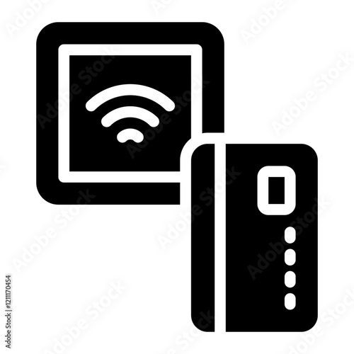 contactless glyph icon