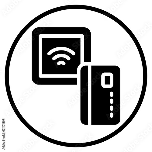 contactless glyph icon