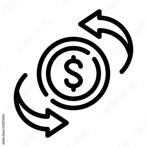 peer to peer line icon