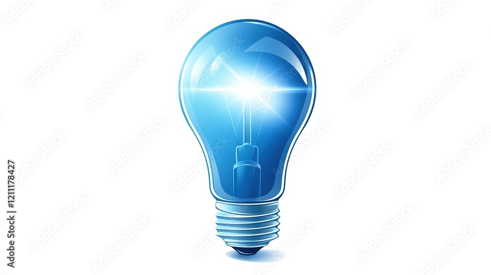 Blue light bulb icon isolated on transparent background, perfect for graphic design elements and creative projects. Vibrant blue lamp illustration with soft edges and blurred details. Blue light bulb icon isolated on transparent background, perfect for graphic design elements and creative projects. Vibrant blue lamp illustration with soft edges and blurred details.
