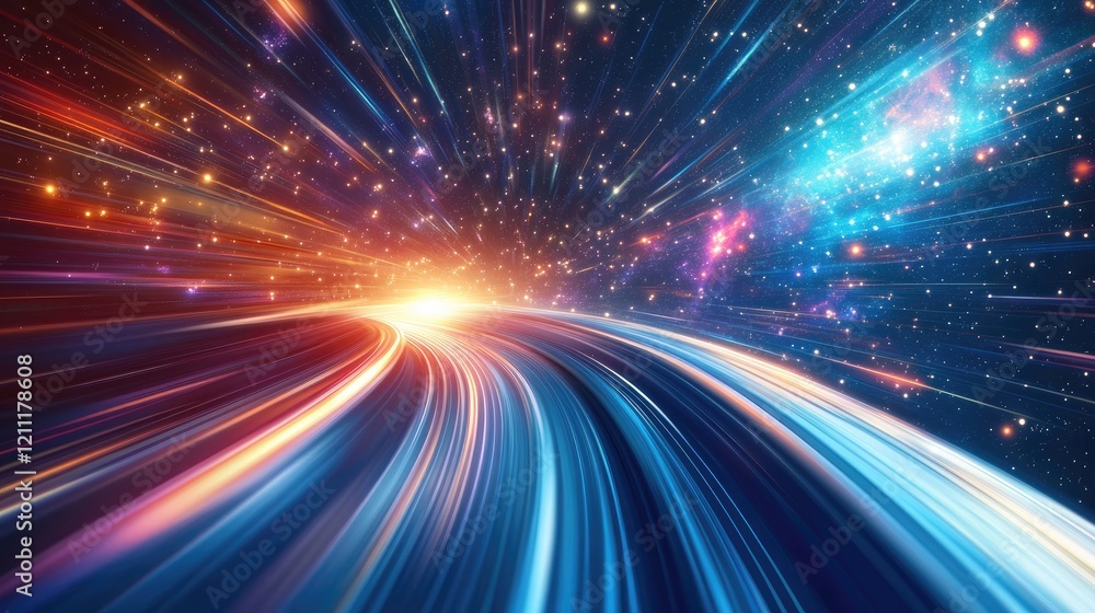 Luminous Trails Through Cosmic Nebulae A Stellar Journey Luminous Trails Through Cosmic Nebulae A Stellar Journey