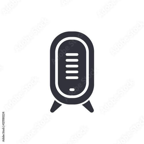 Air purifier solid icons, minimalist vector illustration ,simple transparent graphic element .Isolated on white background